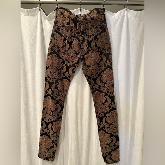 Brocade gold and black “jeans”. - Picture 6 of 9